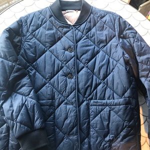 Barbour diamond quilted driving coat-midnight navy
